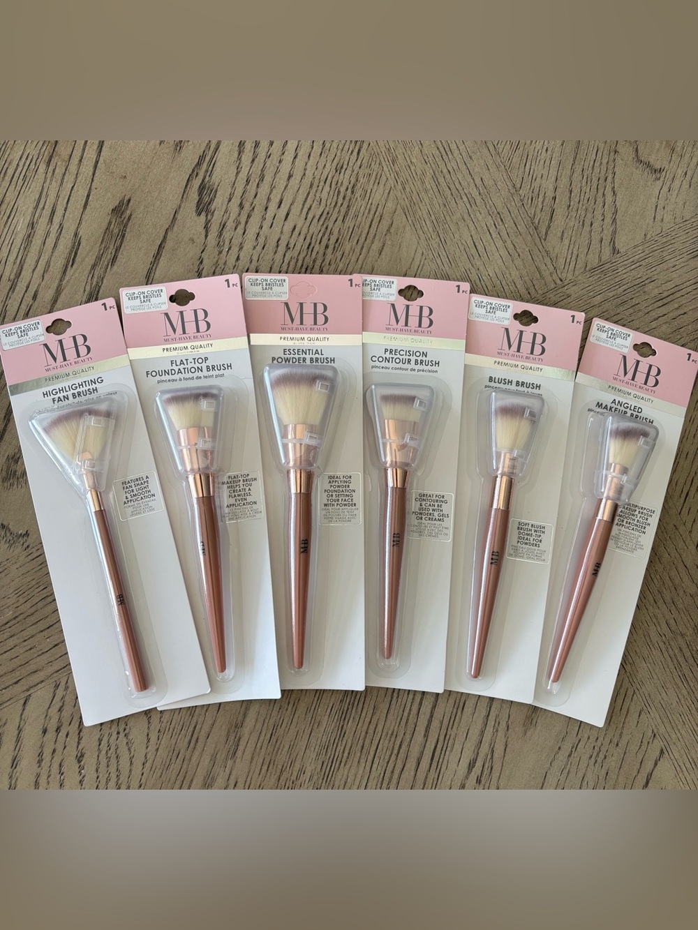Must-Have Beauty 6pc Makeup Brush Set